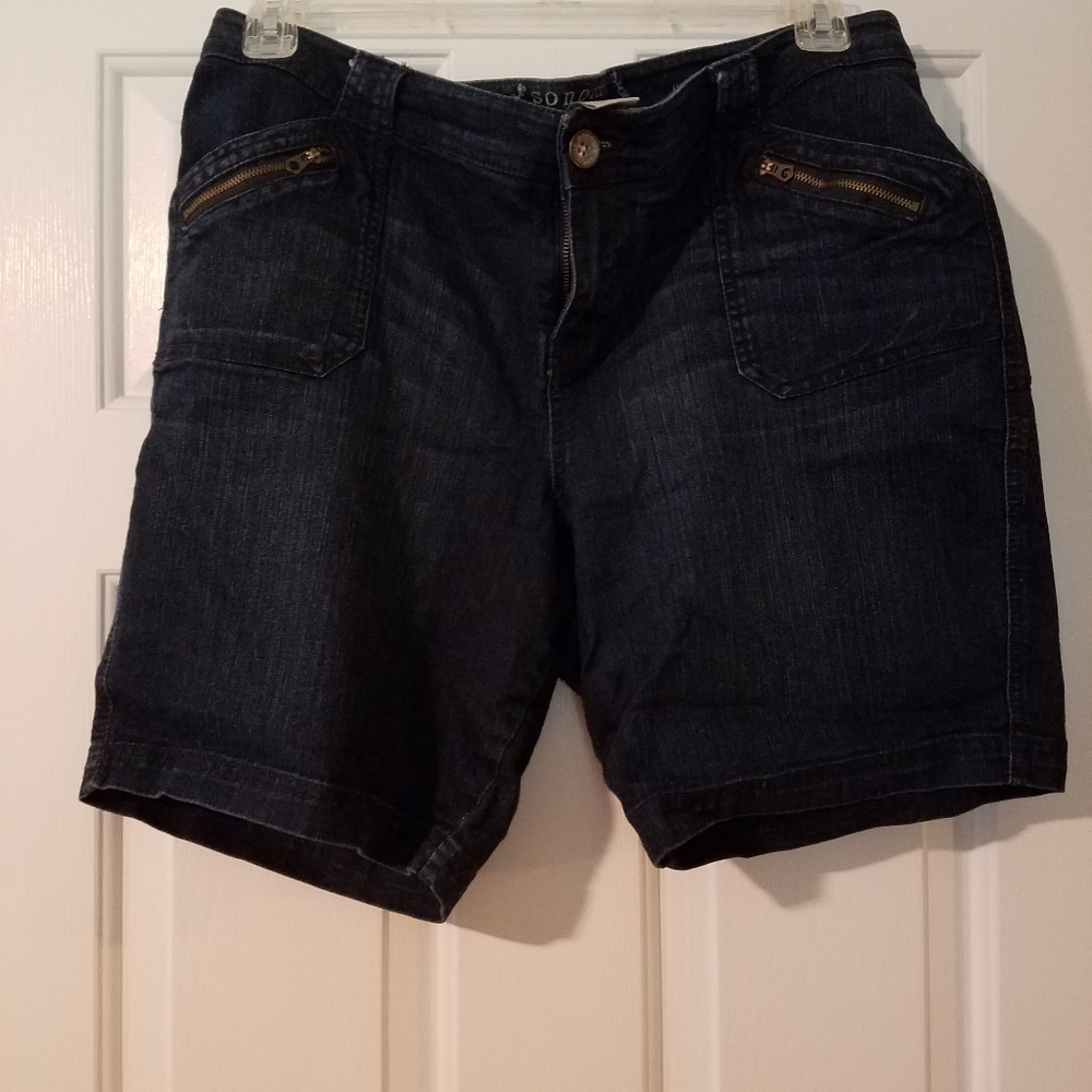 Denim Bermuda shorts